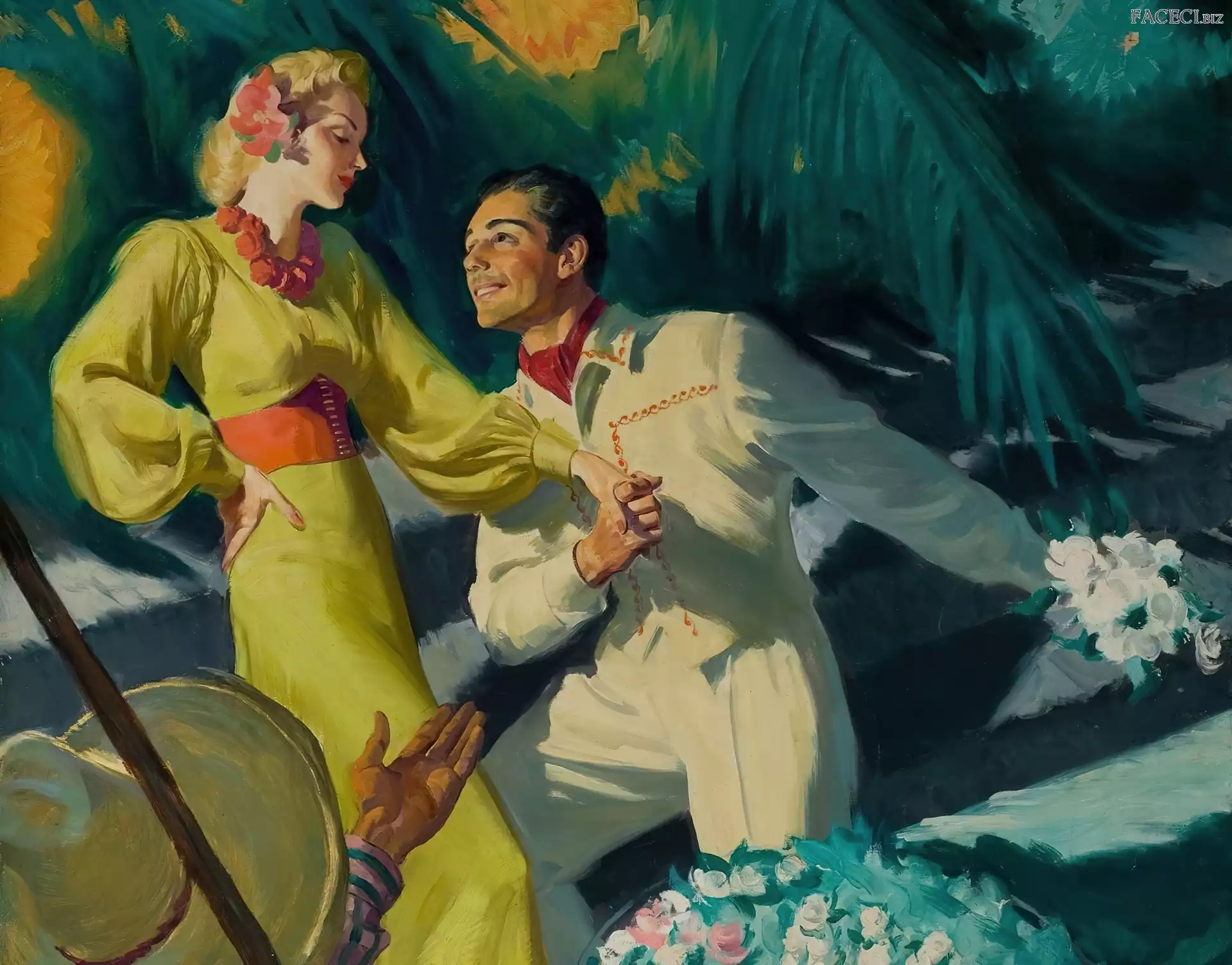 Mężczyzna, Walentynki, Kobieta, Zakochani